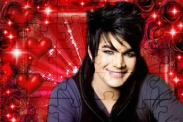 adam lambert with love in the backround