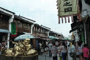 Street in Hangzhou  China jigsaw puzzle