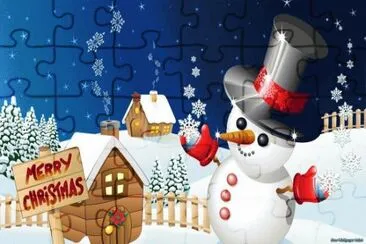 Cute Snowman jigsaw puzzle