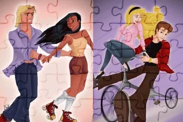 פאזל של Pocahontas + John   Aurora + Philip