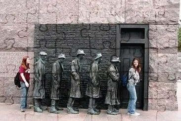 in line