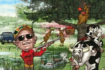 Hunter caricature