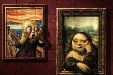 el grito y la mona lisa