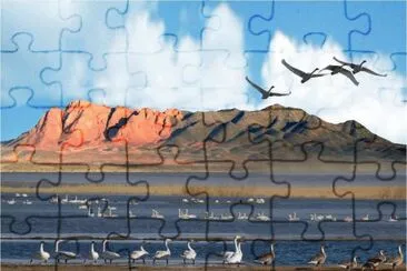 Paisagem da Mongolia jigsaw puzzle
