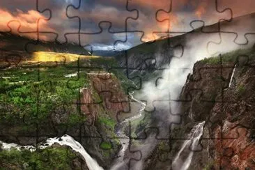 Voringfoss Fall  Norway jigsaw puzzle