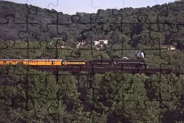 a railroad bridge (trestle) 1981 near rock point