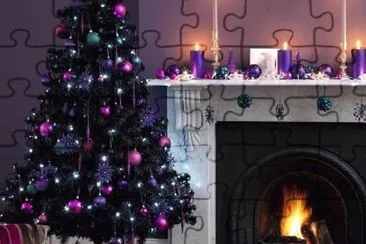 Beautiful Purple, Plum and Pink Christmas jigsaw puzzle