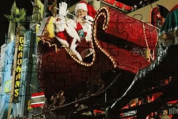 Christmas Parade Santa-Hollywood jigsaw puzzle