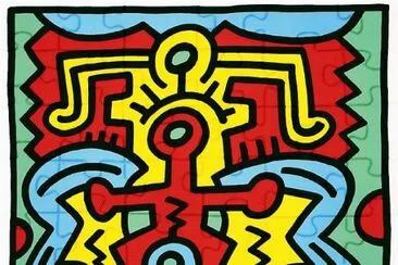 Painting Keith Haring