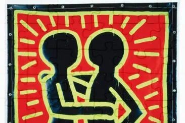 Painting Keith Haring Two People jigsaw puzzle