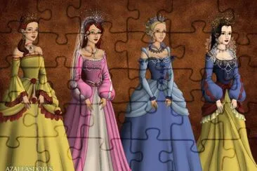 Belle Ariel Cinderella SnowWhite jigsaw puzzle
