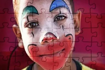 cara de niÃ±o payaso