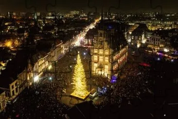 Christmas illumination in Gouda   the Netherlans