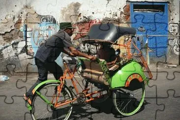 Betjak in Indonesia