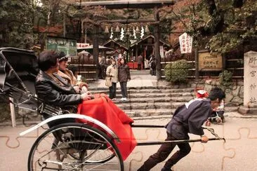 Rickshaw in Kyoto  Japan