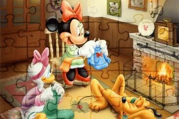 Miney Mouse and Goofy