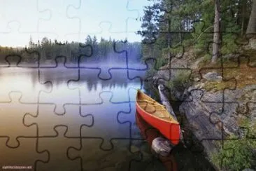 Canoe on Pinetree Lake