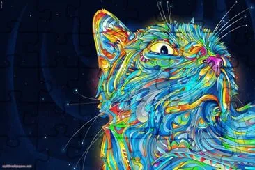 Colorful Cat jigsaw puzzle