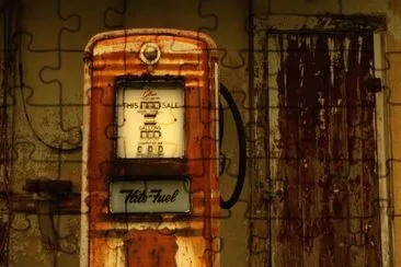 Weathered Petrol Pump  Louisiana  USA