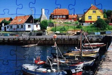 Gudhjem Harbour  Denmark