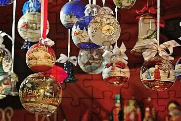 פאזל של christmas balls