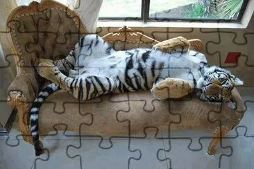 Tigre folgado jigsaw puzzle