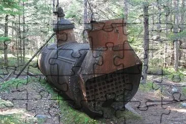 Old Locomotive Boiler   Chilkoot Trail Alaska  USA