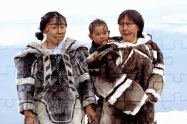 Local dress from the Inuits   Canada jigsaw puzzle
