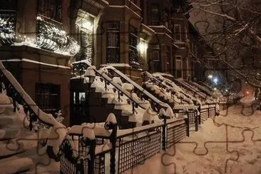 New York Christmas in the snow