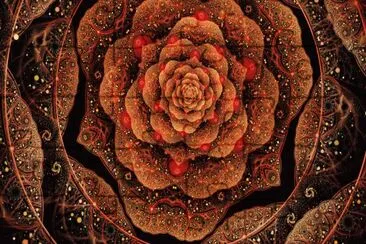 Art fractal Flower petals jigsaw puzzle