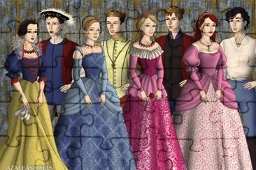 SnowWhite Cinderella Aurora Ariel and princes jigsaw puzzle