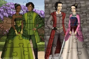 פאזל של Tiana Naveen + Mulan Shang