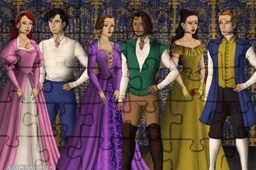 Ariel Rapunzel Belle + princes jigsaw puzzle