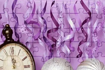 Decorations for New Years Party jigsaw puzzle