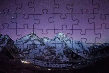 Night Stars over the Mount Everest jigsaw puzzle