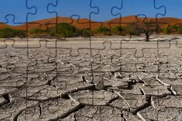 African desert crying for Rain jigsaw puzzle