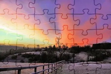 Rainbow sunrise jigsaw puzzle
