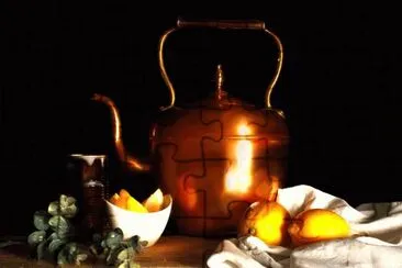 Still life  Kettle and Fruit jigsaw puzzle