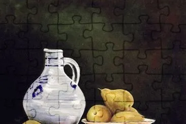 Still life with Pears and Pitcher
