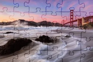 Storm in San Francisco Bay jigsaw puzzle