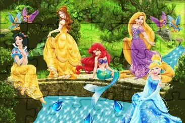 SnowWhite Belle Ariel Rapunzel Cinderella