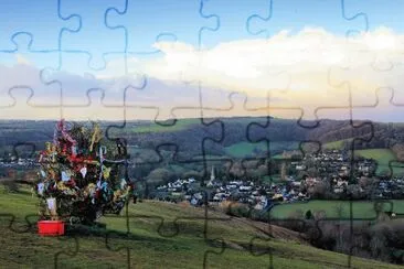 The dog tree jigsaw puzzle
