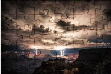 Grand Canyon storm. jigsaw puzzle