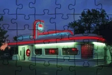 Diner on Route 66 jigsaw puzzle