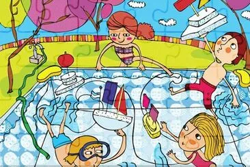 Escena jigsaw puzzle