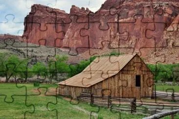 Old Barn Capital Reef National Park  Utah  USA jigsaw puzzle