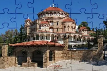 Agios Nektarios Monastery  Aegina  Greece jigsaw puzzle