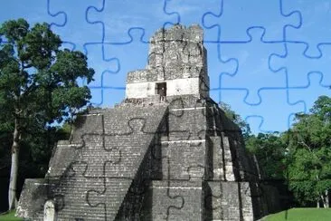 Maya Temple  Tikal  Guatemala