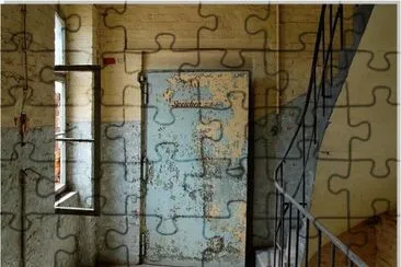 A Door in a tumbledown Building