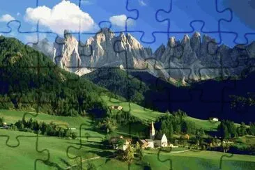 Val di Funes  Dolomiters  Italy jigsaw puzzle